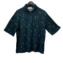 【中古】HERMES 22SS チェス柄 ポロシャツ ネイビー サイズ:S 【030825】(エルメス)