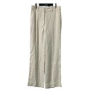 【中古】Victoria Beckham トラウザーパンツ S22WTR003515B アイボリー サイズ:UL6 【030825】(ヴィクトリアベッカム)