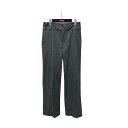 【中古】M TO R PINSTRIPE STRAIGHT PANTS スラックス MUS-04070-A グレー サイズ:40 【030825】(ムウトアール)