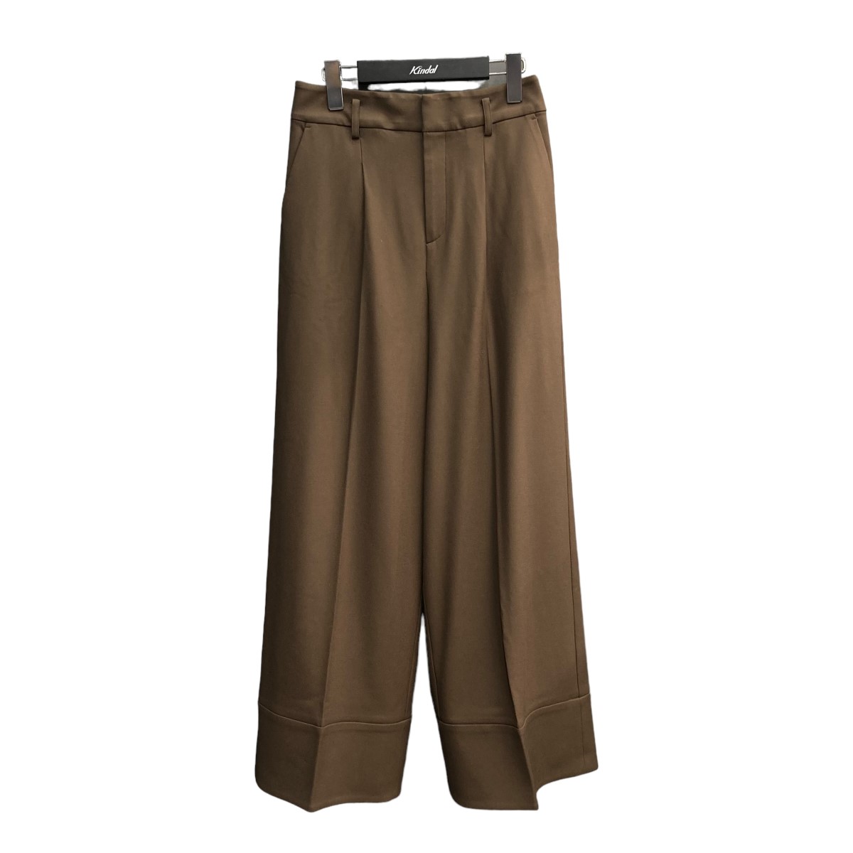 【中古】Her lip to　Pleated Wide-Leg Pants 1タックワイドスラックス HLT2005009 ブラウン サイズ：M 【030825】（ハーリップトゥ）