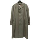 【中古】Turnbull&Asser シャンブレー ステンカラーコート オリーブ サイズ:94-5 【040825】(ターンブルアンドアッサー)