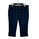 【中古】tricot COMME des GARCONS チェック パンツ TQ-P005 グリーン サイズ:S 【040825】(トリココムデギャルソン)