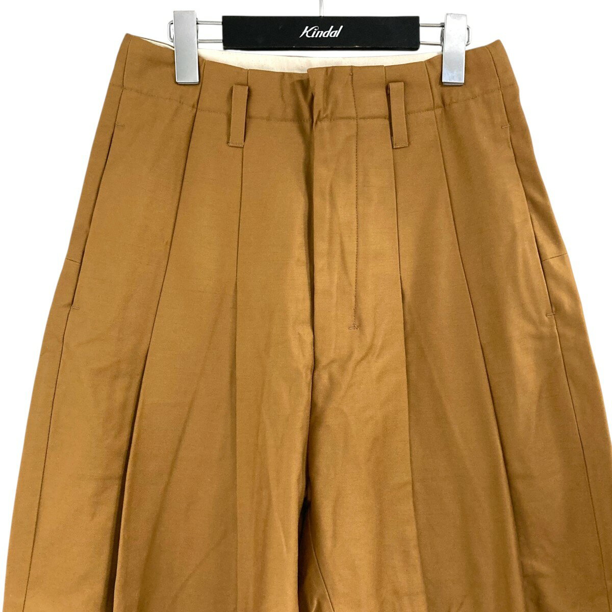 【中古】SHINYA KOZUKAアップサイクルバギーパンツ 2503SK01ST2 UPCYCLED BAGGY キャメル サイズ：XS【価格見直し】