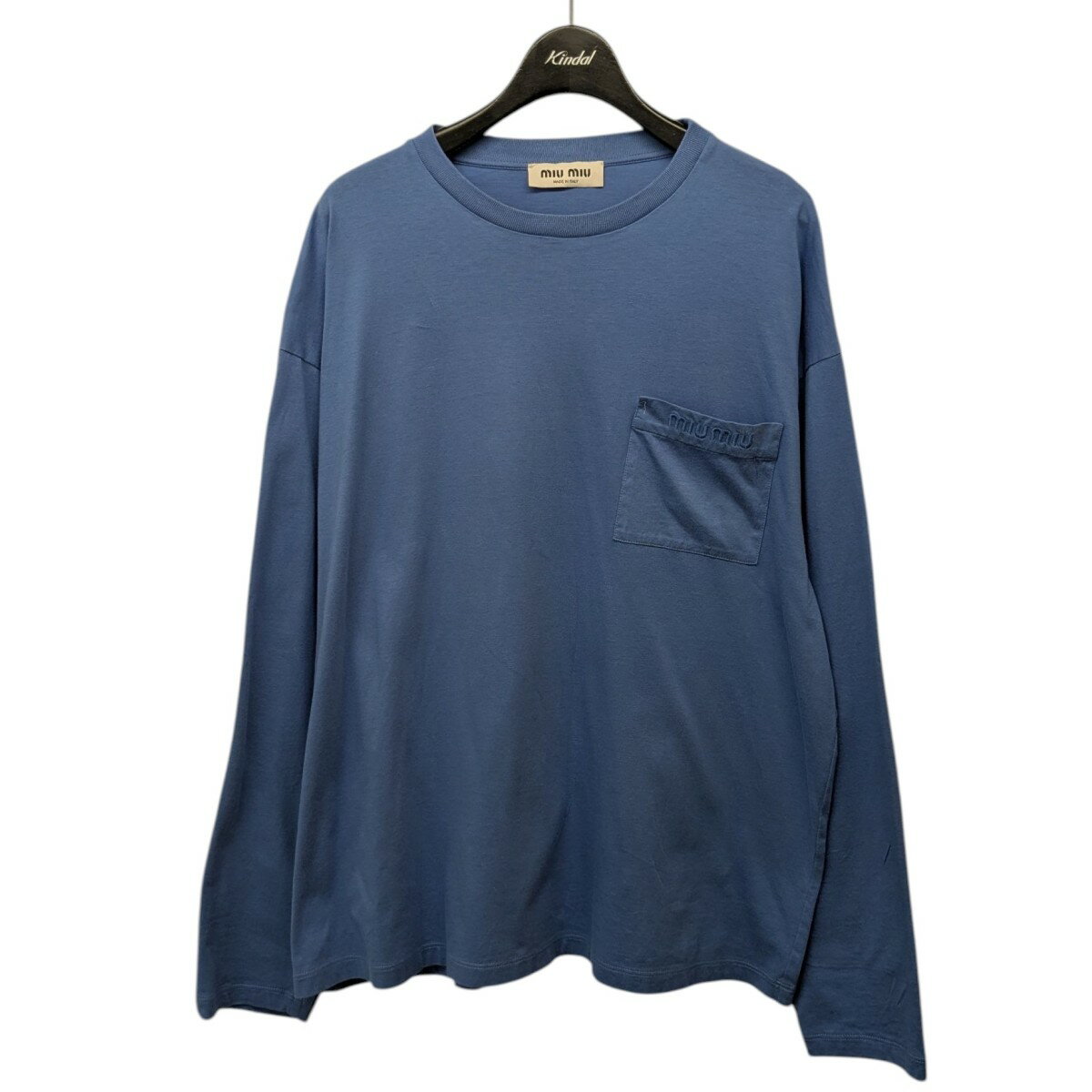☆送料関税込MIU MIU 刺繍入り コットン 長袖Tシャツ☆超人気☆ 楽天市場】ミュウミュウ(Tシャツ・カットソー|トップス