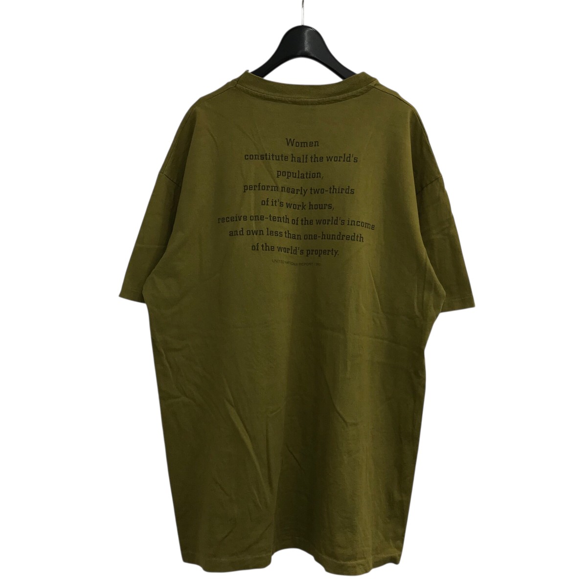 【中古】VINTAGE90s 「RAGE AGAINST THE MACHINE」 プリントTシャツ オリーブ サイズ：XL【価格見直し】