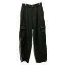 【中古】AMERI MILITARY SUIT DOCKING CARGO PANTS 切替カーゴパンツ 0224208721730 グレー×ブラック サイズ:M 【060825】(アメリ)