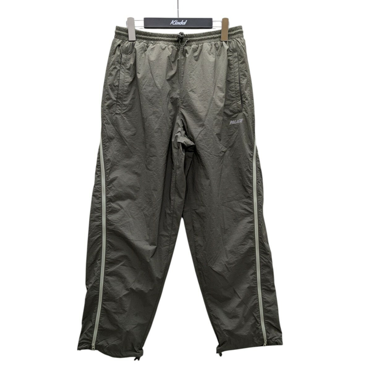 【中古】PALACE VENTILE IT JOGGER ナイロンジップパンツ グリーン サイズ:S 【090825】(パレス)