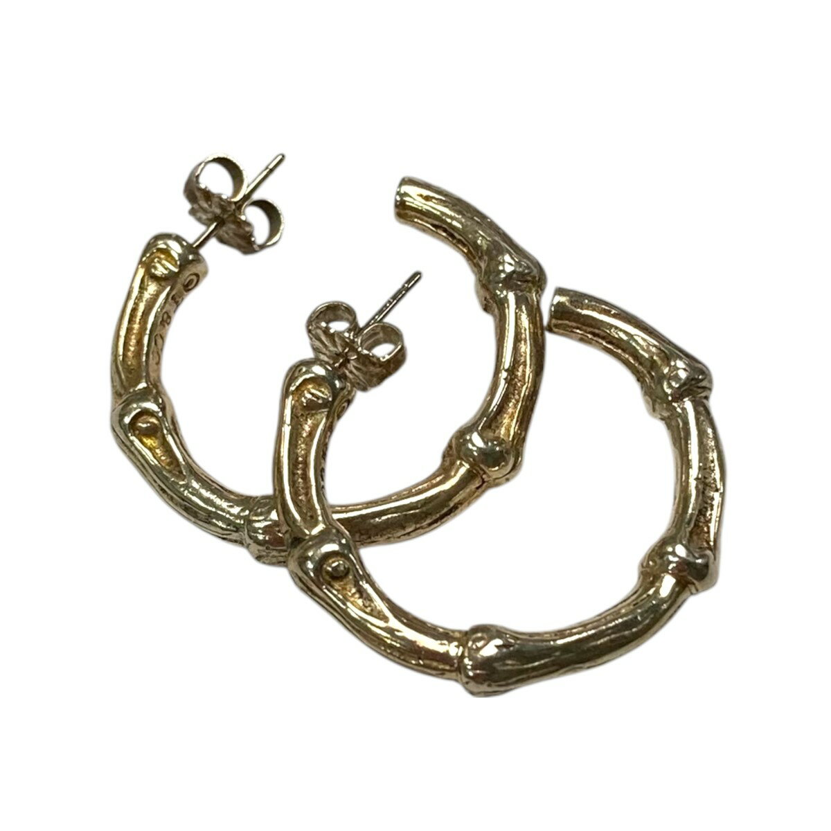 【中古】Tiffany & Co.ハーブフープピアス シルバー【価格見直し】