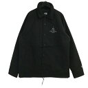 【中古】TAKAHIROMIYASHITA TheSoloIst.×New Era 「Wool Coach Jacket.(I AM THE SOLOIST.)」 ウールコーチジャケット ブラック サイズ:L 【110825】(タカヒロミヤシタザソロイスト×ニューエラ)