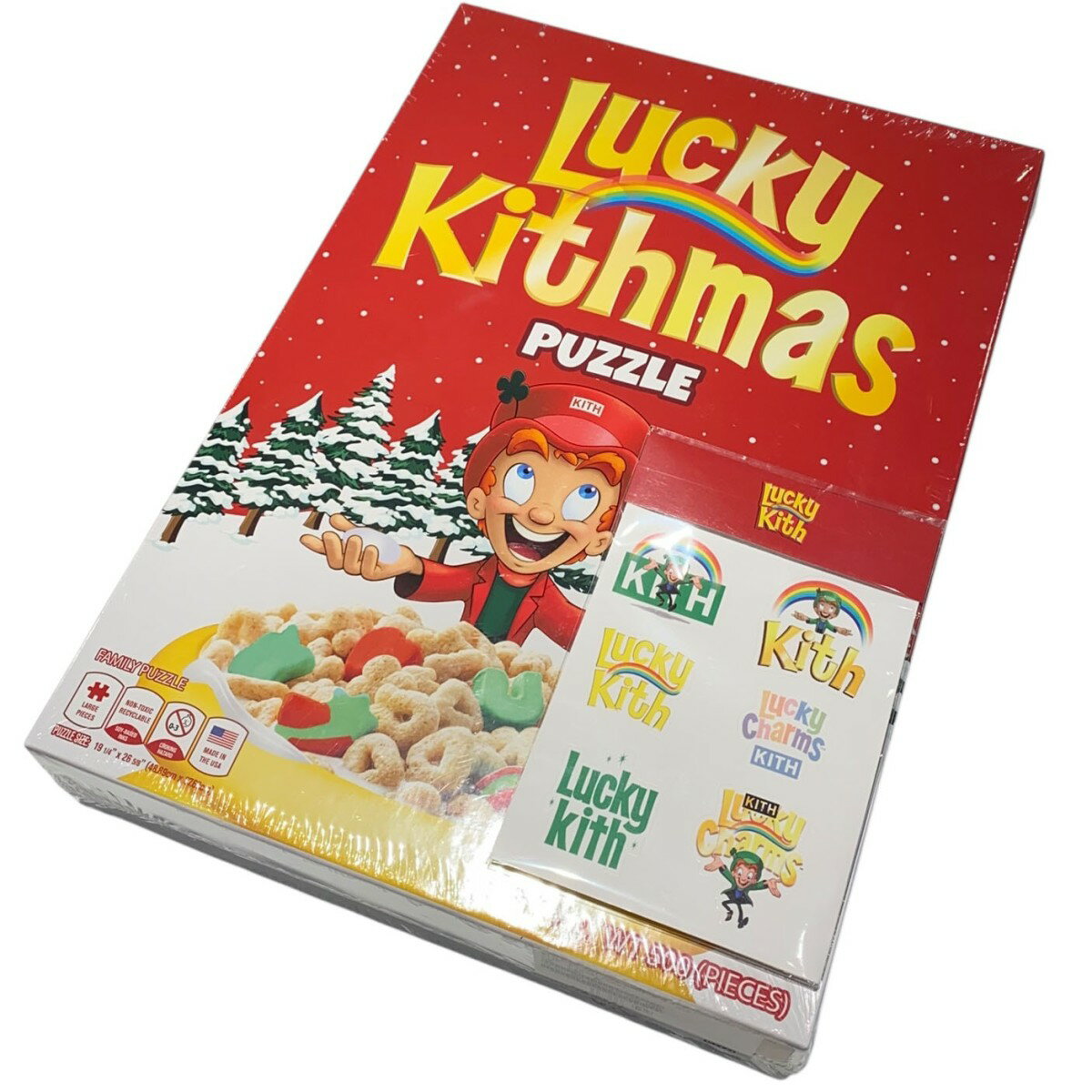【中古】Kith Treats×Lucky Charms 20AW BOX PUZZLE 500 PIECES 500ピースパズル ステーカーセット サイズ：500ピース 【100825】（キストリーツ×ラッキーチャーム）