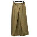 【中古】CLANEクロスタックワイドパンツ CROSS TUCK WIDE PANTS 13110-7252 ベージュ サイズ:0【価格見直し】