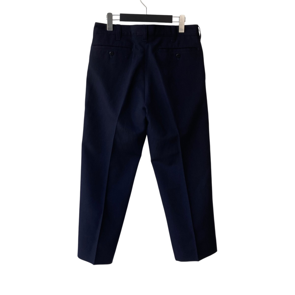 メンズ ズボン ボトムス パンツ おしゃれ 秋冬 真っ直ぐ 脚 ドレープ感 黒 雄大