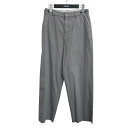 【中古】HUMAN WOMAN 先染めドビーストレッチパンツ 077-4130302 グレー サイズ:L 【130825】(ヒューマンウーマン)