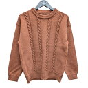 【中古】Maison Margiela ケーブルニット ブラウン サイズ:L 【130825】(メゾンマルジェラ)