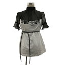 【中古】sacai 切替カットソー 22-06376 Forever Top ホワイトブラック サイズ:2 【130825】(サカイ)
