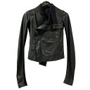 【中古】RICK OWENS 13AW レザージャケット RP13F07008-LGI ブラック サイズ:SIZE 38 【130825】(リックオウエンス)
