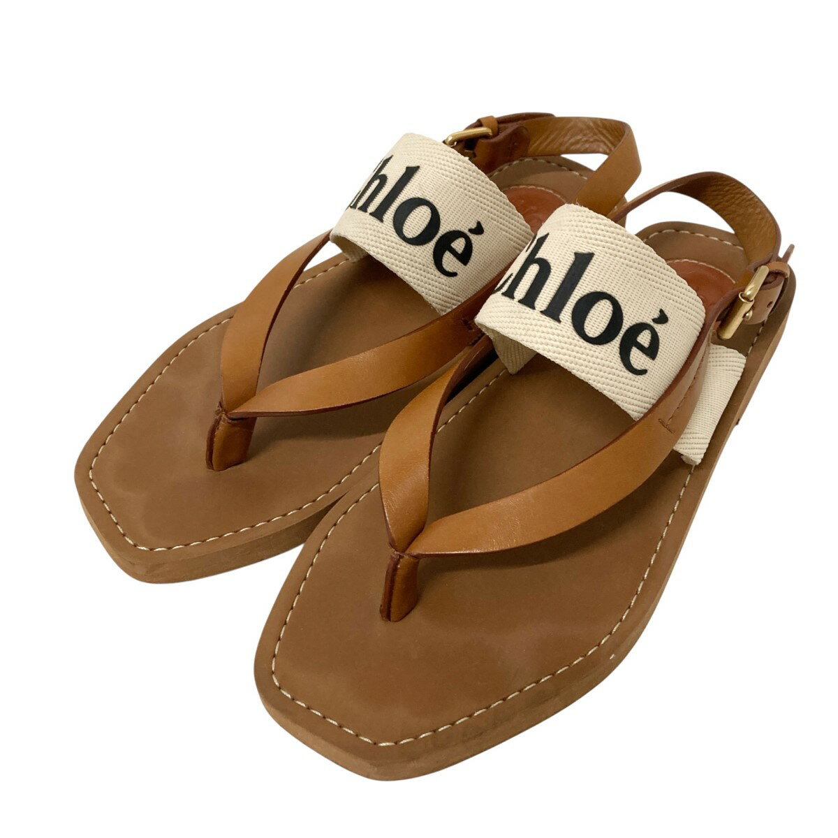 【中古】 Chloeトングサンダル...