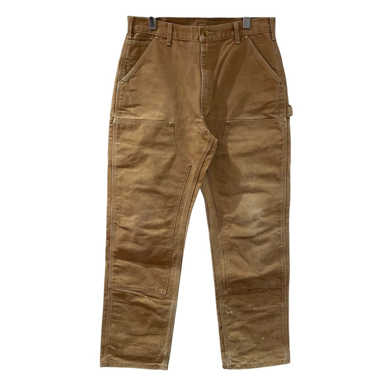 ３枚カーハート　グレー　ワークパンツ　ビックサイズ　W42 L30 Carhartt ワークパンツ W30 カーハート ダブルニー リラックス