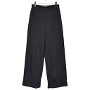 【中古】UNDERCOVER 2023SS インサイドアウトワイドトラウザー スラックスパンツ UP1C1501 ブラック サイズ:1 【160825】(アンダーカバー)