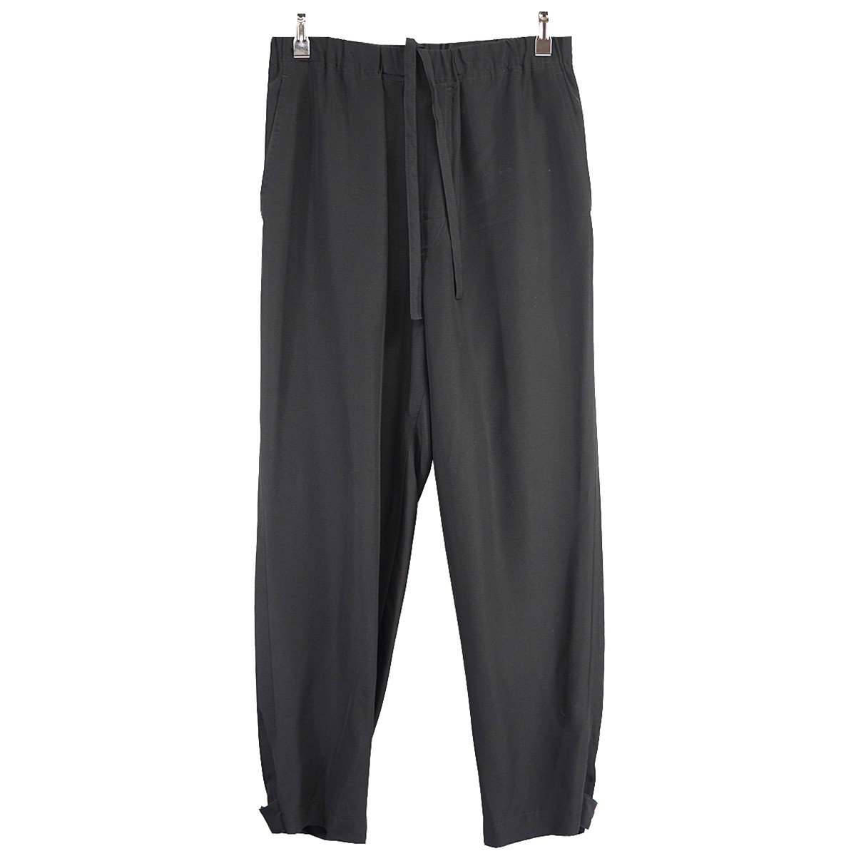 【中古】YLEVEシルク混 イージーパンツ ブラック サイズ:1【価格見直し】