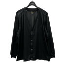 【中古】Needles Vネックカーディガン ポリトリコットシフォン V Neck Cardigan - Poly Tricot Chiffon OT255 ブラック サイズ:L 【190825】(ニードルズ)