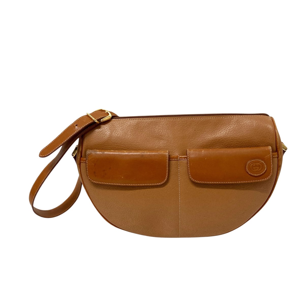 【中古】GUCCIショルダーバッグ ブラウン【価格見直し】