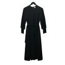 【中古】AKIRA NAKA 【Tiia pleats sleeve dress BK】 袖プリーツワンピース AW2423-BK ブラック サイズ:1 【190825】(アキラナカ)