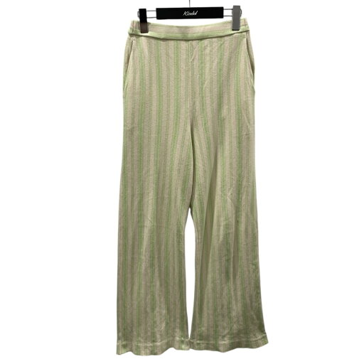 【中古】6(ROKU) BEAUTY&YOUTH ストライプ柄ニットパンツ COTTON STRIPE GOME PANTS コットンストライプゴムパンツ 8614-241-0475 ベージュ・グリーン サイズ:36 【190825】(ロクビューティアンドユース) 【中古】6(ROKU) BEAUTY&YOUTH ストライプ柄ニットパンツ COTTON STRIPE GOME PANTS コットンストライプゴムパンツ 8614-241-0475 ベージュ・グリーン サイズ:36 【190825】(ロクビューティアンドユース)