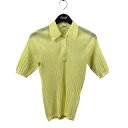 【中古】H BEAUTY&YOUTH SHEER RIB SHIRT KNIT PULLOVER ポロシャツ 1618-106-0598 イエロー 【200825】(エイチビューティアンドユース)