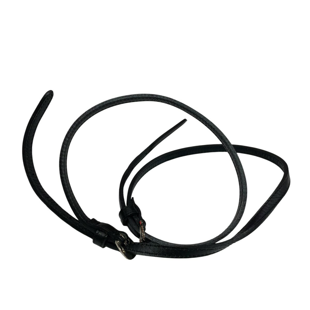 【中古】LIMI feuレザーベルトブレス ブラック【価格見直し】