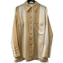 【中古】AKIRA NAKA 21AW マガリシャツ グラデーションデザインポリシャツ イエロー サイズ:2 【270825】(アキラナカ)
