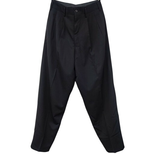【中古】Yohji Yamamoto pour homme ウールギャバ2タックテーパードパンツ ブラック サイズ:M 【260825】(ヨウジヤマモトプールオム) 【中古】Yohji Yamamoto pour homme ウールギャバ2タックテーパードパンツ ブラック サイズ:M 【260825】(ヨウジヤマモトプールオム)