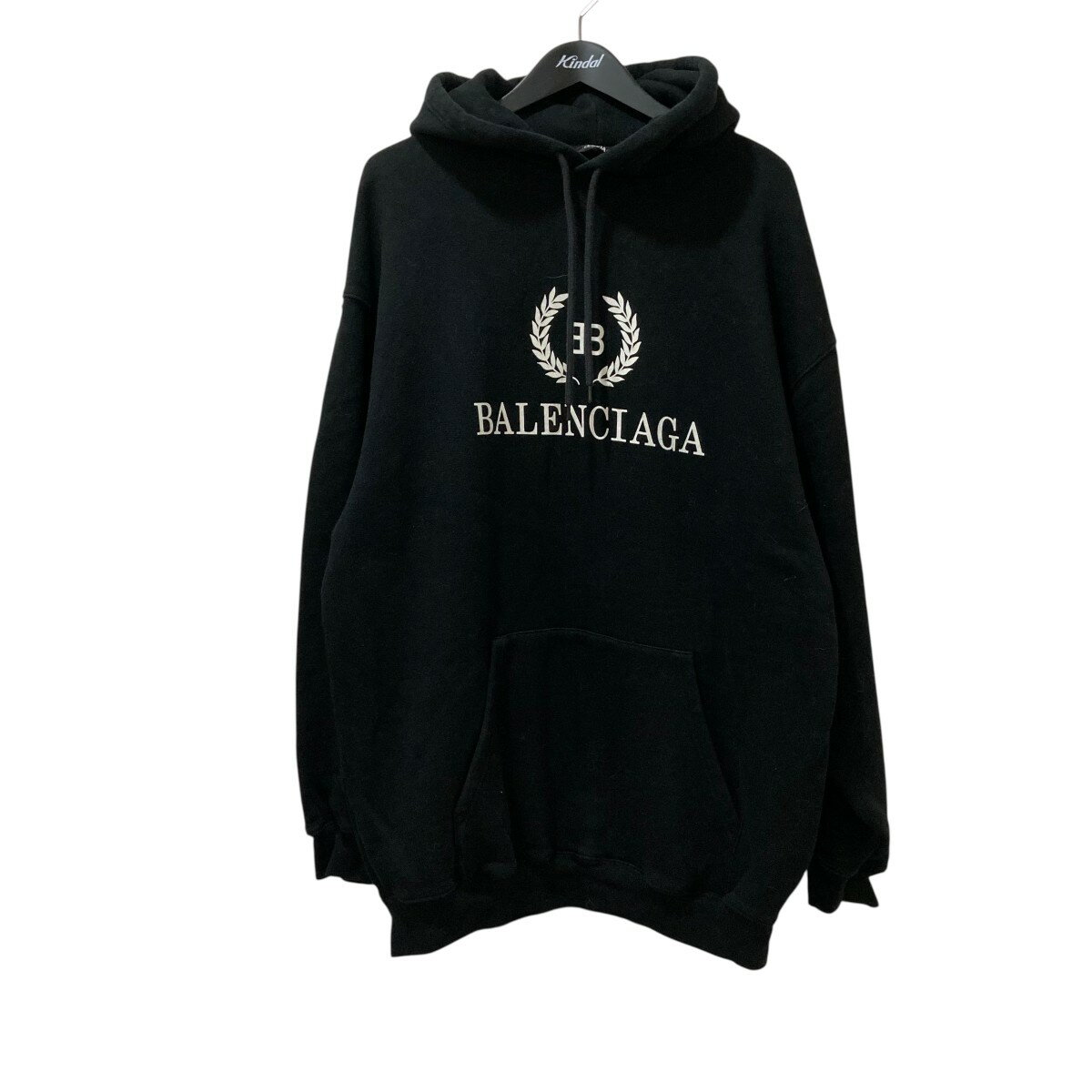 【中古】BALENCIAGA　BB パーカー 556143 ブラック サイズ：S 【280825】（バレンシアガ）
