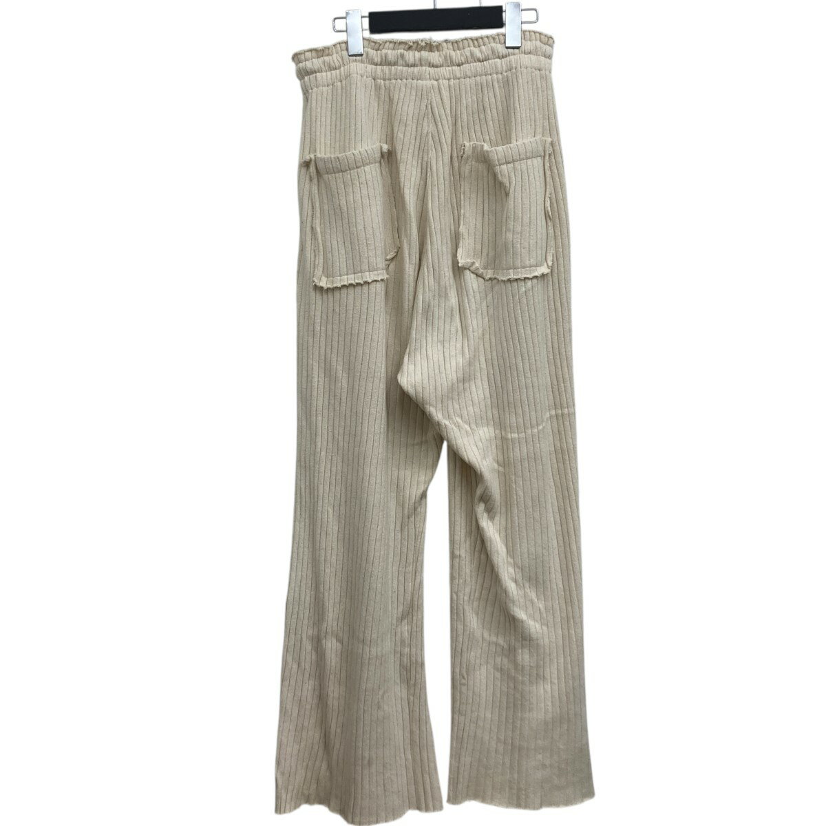 【中古】refomed　イージーリブニットパンツ ベージュ サイズ：2 【300825】（リフォメッド）