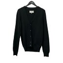 【中古】Maison Margiela 22AW エルボーパッチ カーディガン S30HA0908 ブラック サイズ:S 【010925】(メゾンマルジェラ)