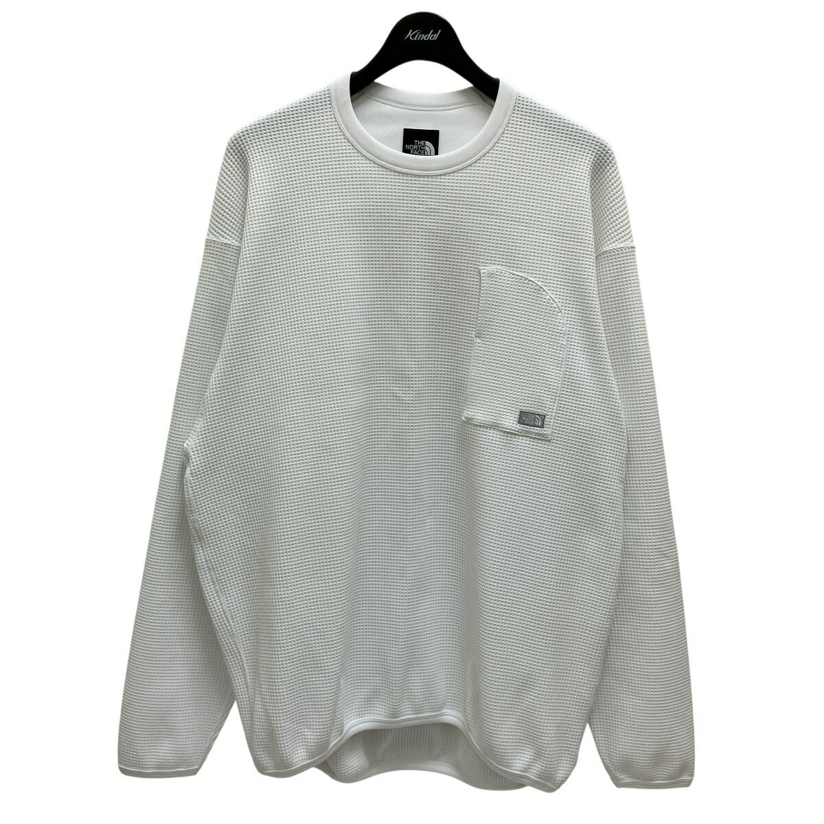 【中古】THE NORTH FACE　ワッフルクルーネックカットソー ホワイト サイズ：L 【010925】（ザノースフ..