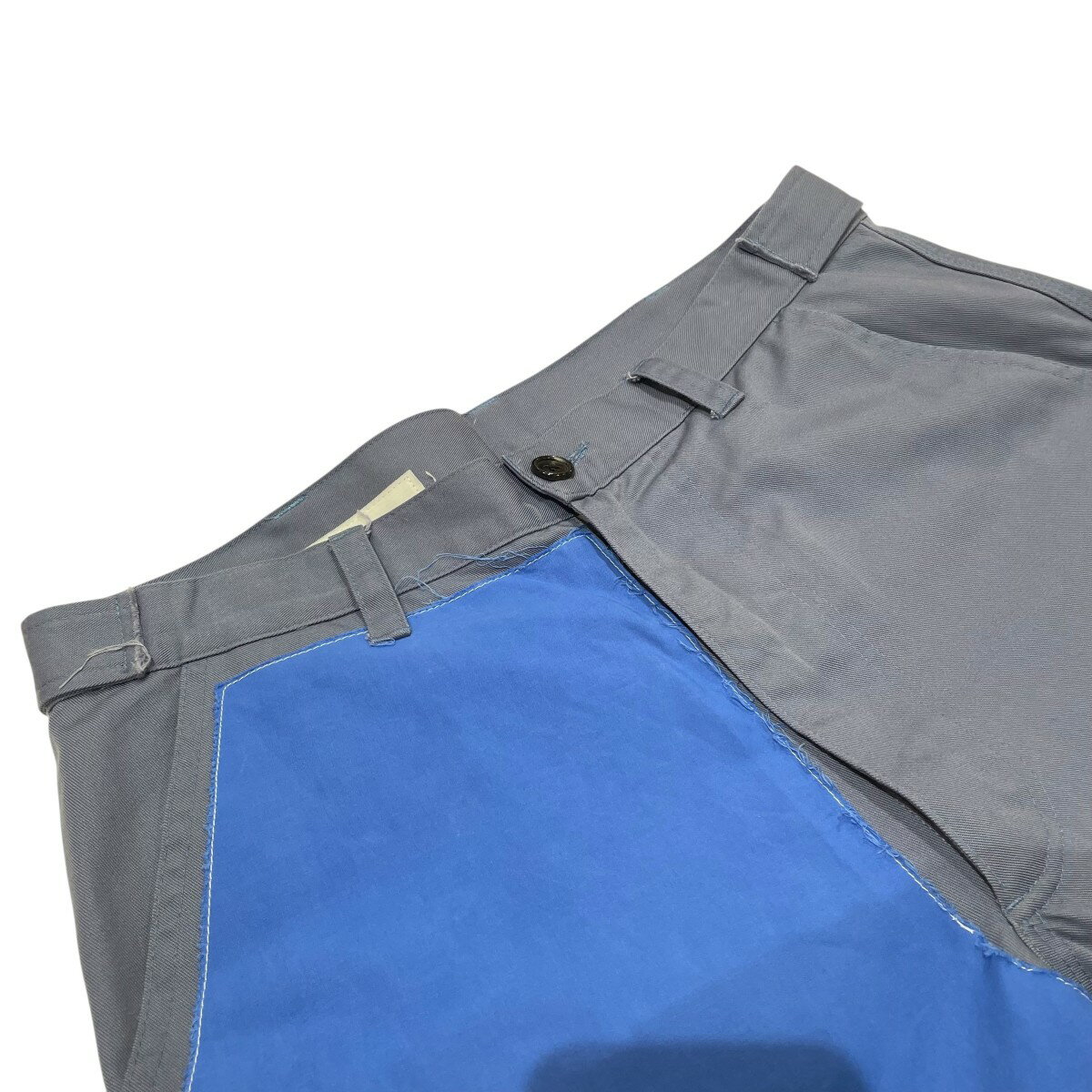 【中古】CAMIEL FORTGENS　22SS RESEARCH WORKER PANTS パンツ 972394 グレー×ブルー サイズ：SIZE S 【020925】（カミエルフォートへンス）