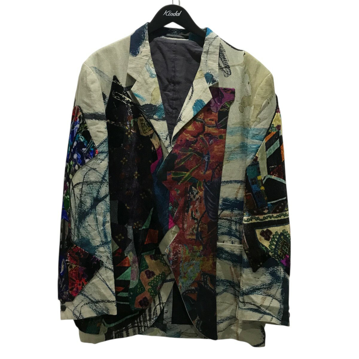 【中古】Yohji Yamamoto pour homme　パッチワークセットアップ HZ-J58-819／HZ-P38-325 マルチカラー サイズ：JK3/PA2 【030925】（ヨウジヤマモトプールオム）