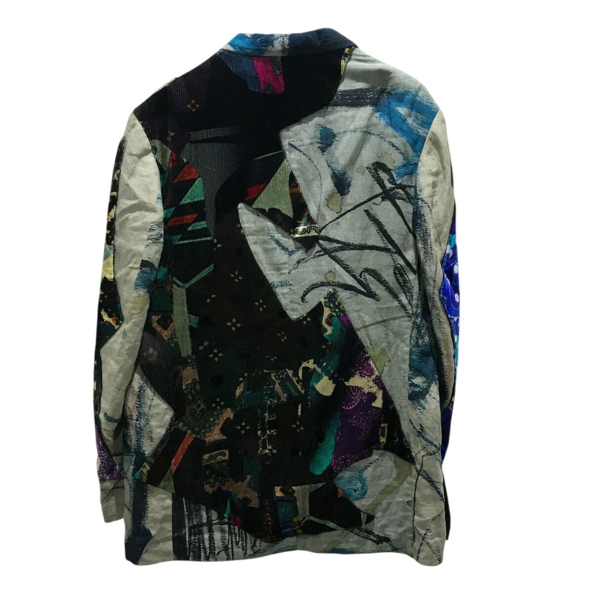 【中古】Yohji Yamamoto pour homme　パッチワークセットアップ HZ-J58-819／HZ-P38-325 マルチカラー サイズ：JK3/PA2 【030925】（ヨウジヤマモトプールオム）