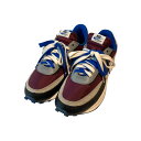 【中古】NIKE×UNDERCOVER×sacai LD Waffle Night Maroon/Pale Ivory-Ground Grey-Team Royal スニーカー DJ4877-600 パープル サイズ:27 【030925】(ナイキ×アンダーカバー×サカイ)