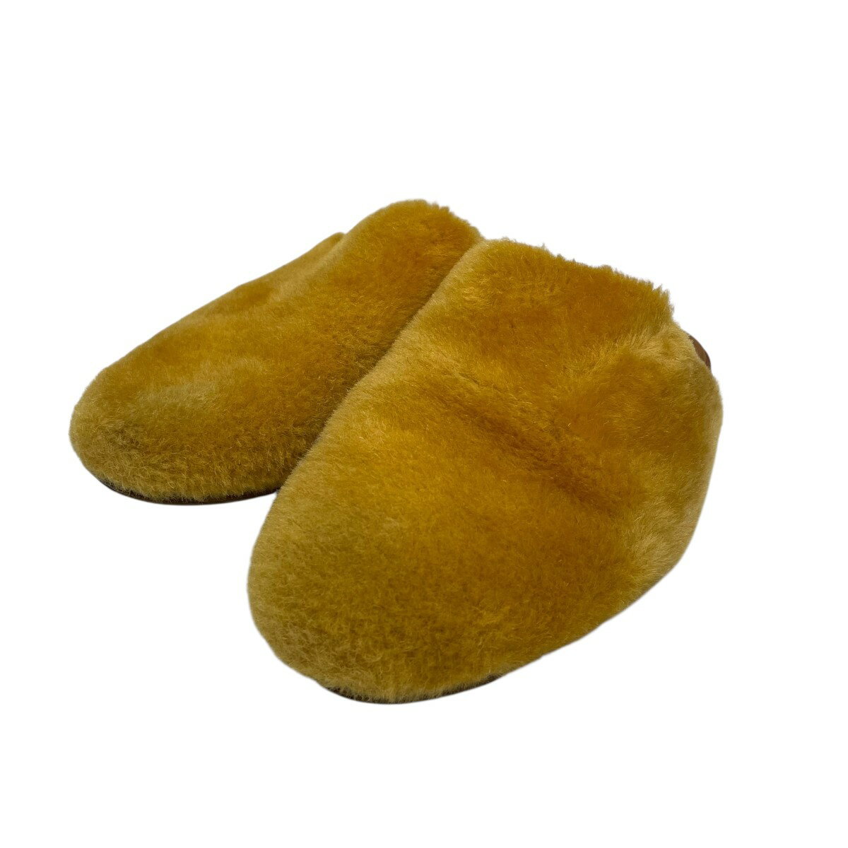 【中古】Marvine Pontiak Shirt Makersカンガルーファー スリッパサンダル オレンジ サイズ：26【価格見直し】