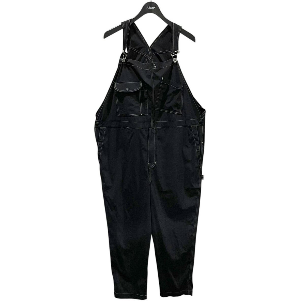 【中古】Porter Classic スーパーナイロンストレッチオーバーオール SUPER NYLON STRETCH OVERALLS ブラック サイズ:3 【050925】(ポータークラシック)