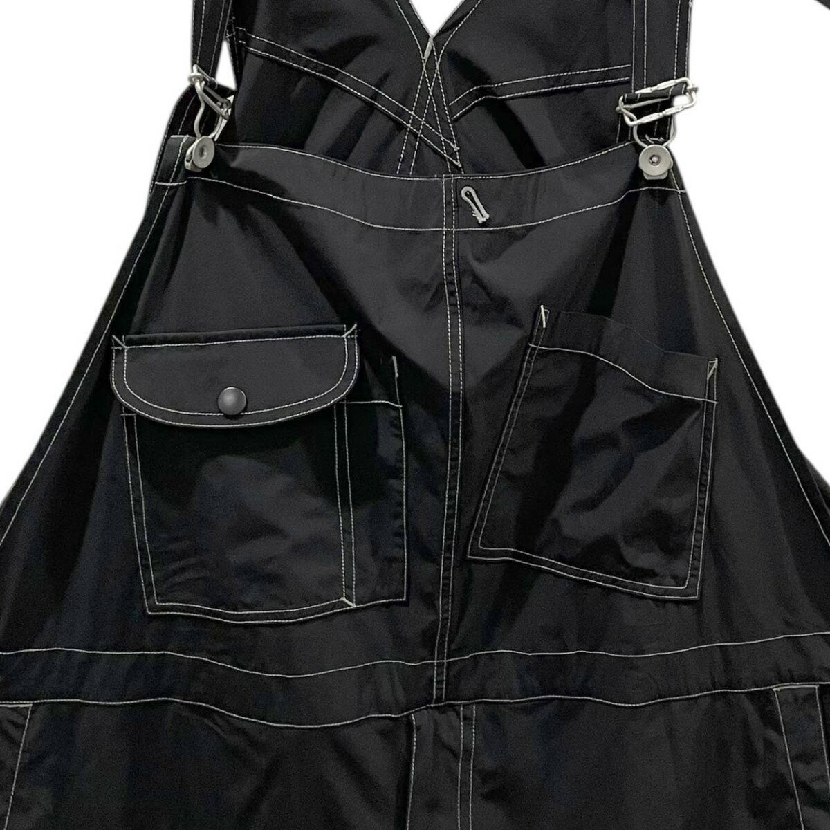 【中古】Porter Classic　スーパーナイロンストレッチオーバーオール SUPER NYLON STRETCH OVERALLS ブラック サイズ：3 【050925】（ポータークラシック）