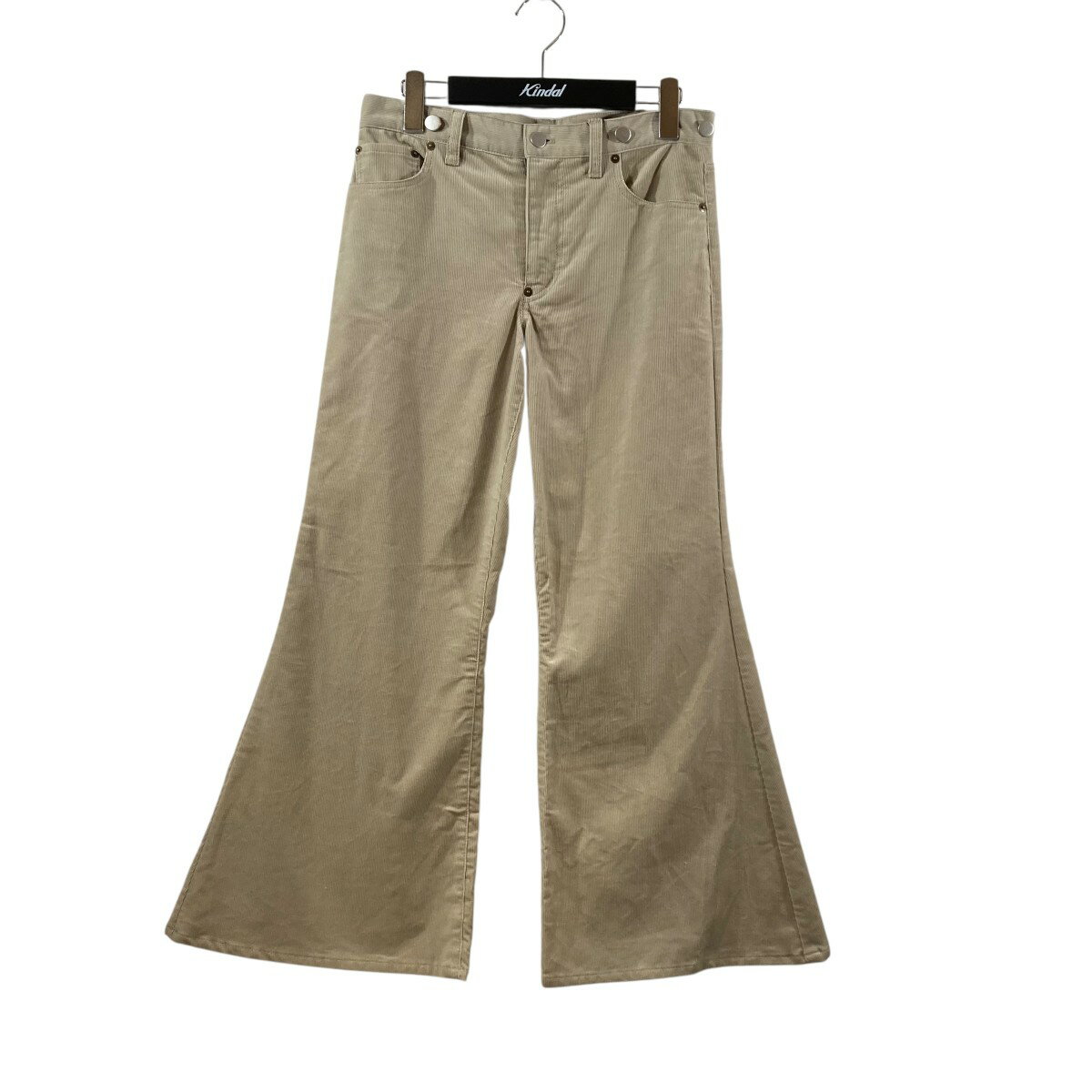 【中古】AKIOcinch buckle corduroy pants コーデュロイパンツ AO-72 ベージュ サイズ:XS【価格見直し】