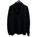 【中古】UNDERCOVER 21AW スウェットカーディガン UC2A4101 ブラック サイズ:3 【060925】(アンダーカバー)