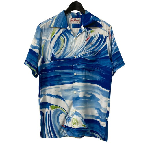 【中古】Aloha Blossom BIG WAVE SHRTS アロハシャツ ブルー サイズ:40 【060925】(アロハブロッサム) 【中古】Aloha Blossom BIG WAVE SHRTS アロハシャツ ブルー サイズ:40 【060925】(アロハブロッサム)