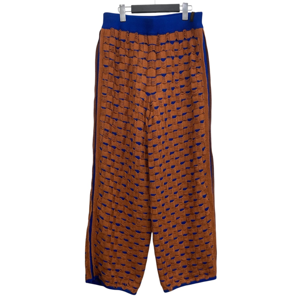 【中古】ISA BOULDER　ニットパンツ オレンジ×ブルー 【060925】（イサ ボールダー）
