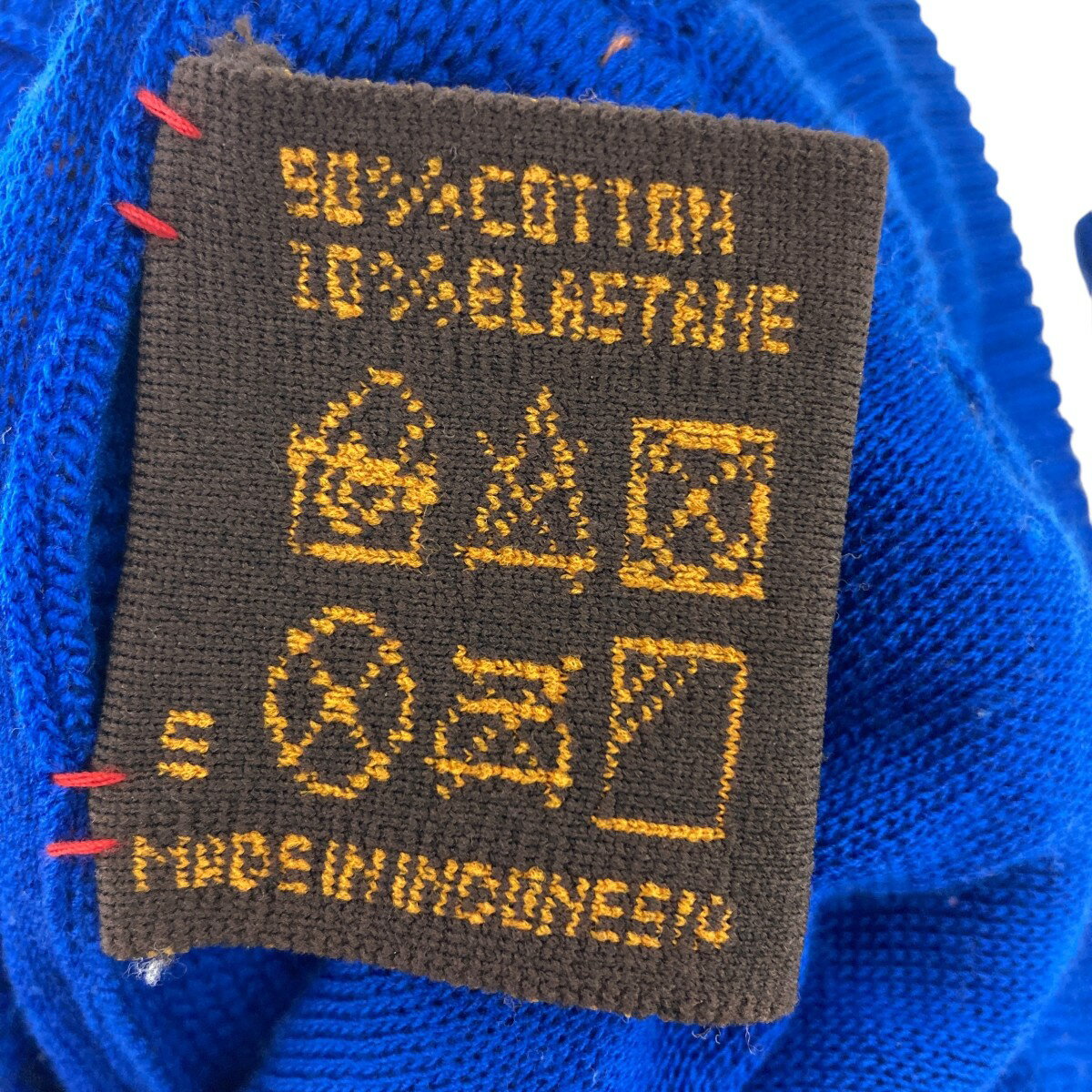 【中古】ISA BOULDER　ニットパンツ オレンジ×ブルー 【060925】（イサ ボールダー）