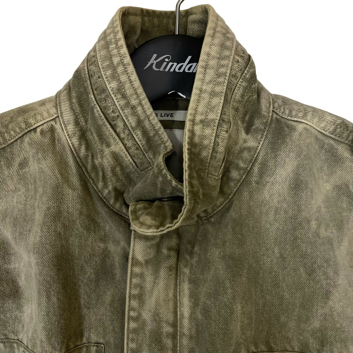 【中古】WTAPS×LONG LIVE　デニムカバーオールジャケット 212WVDT-JKM06 グレー サイズ：1 【060925】（ダブルタップス×ロングライブ）