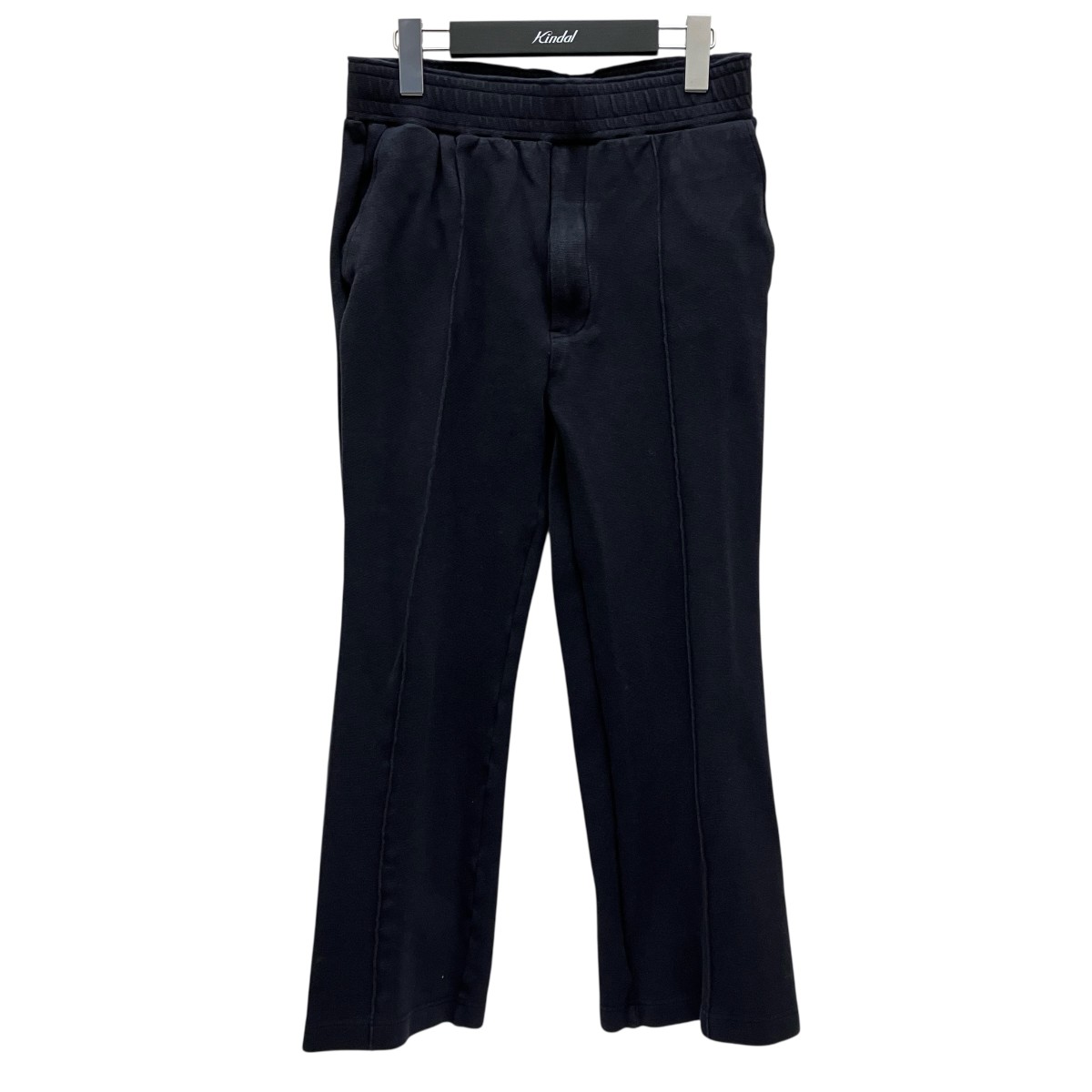 【中古】MATSUFUJI　Melange Rib Semi-flare Trousers スウェットパンツ M231-0705 ブラック サイズ：3 【070925】（マツフジ）